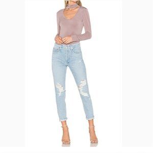 AGOLDE Jamie Jeans Ever More Light Blue Distressed 24 Aritzia